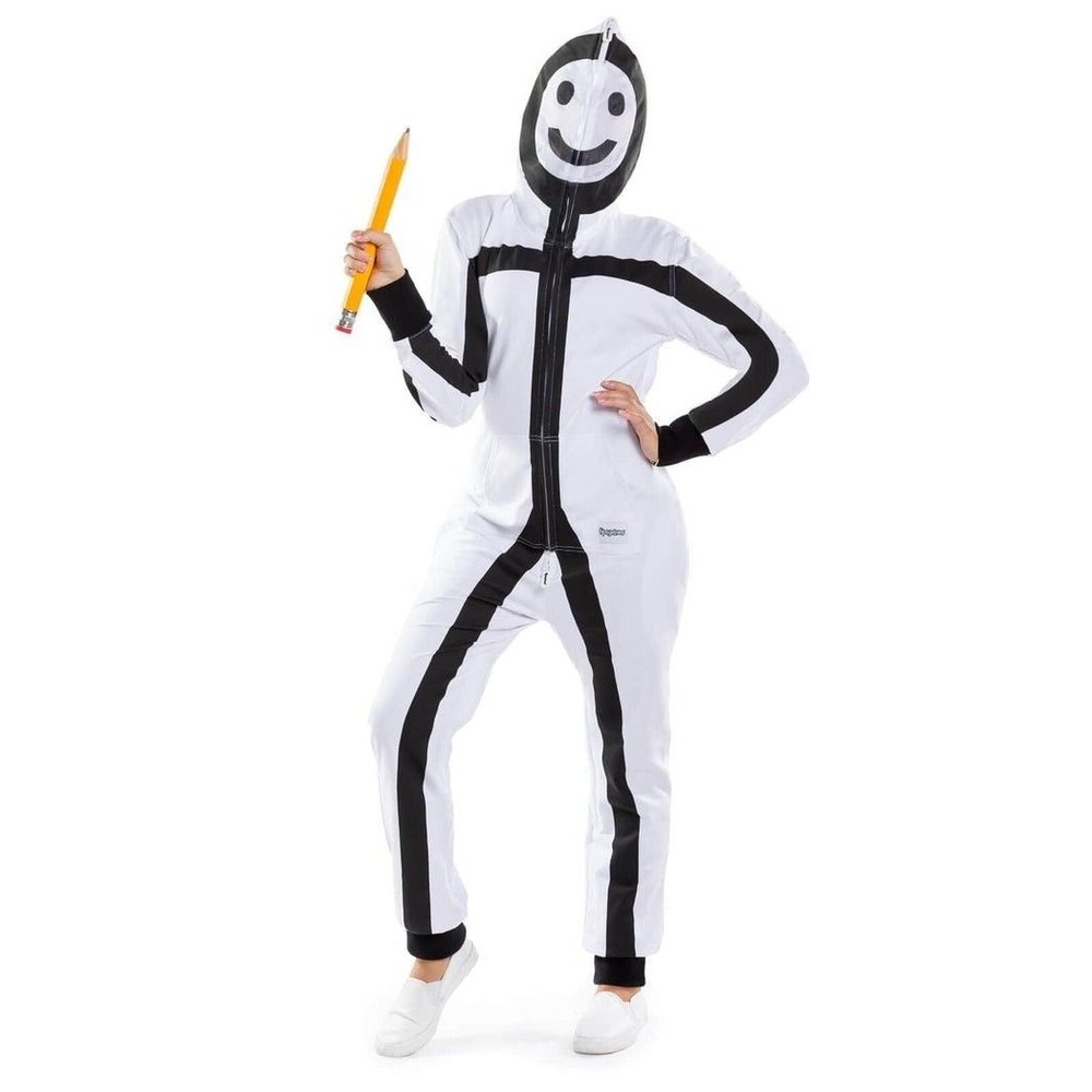 Tipsy Elves Stick Figure Costume Halloween Jumpsuit Large Unisex